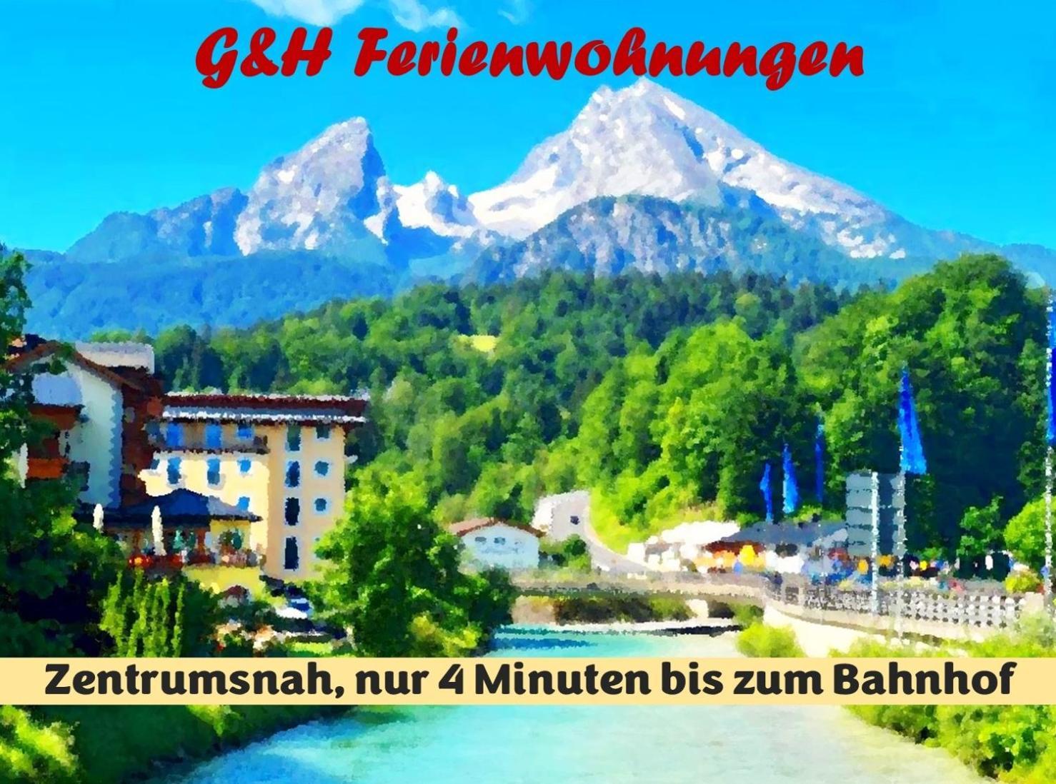 G & H Ferienwohnungen Appartement Almrausch Berchtesgaden Ngoại thất bức ảnh